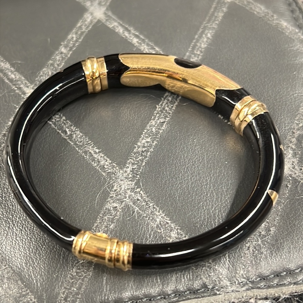 La nouvelle bague 18k and enamel bracelet - Picture 4 of 8
